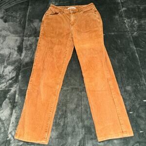 PacSun Mom Jeans Corduroy Pants Women's 24 Tan Mid Rise Casual Straight Leg